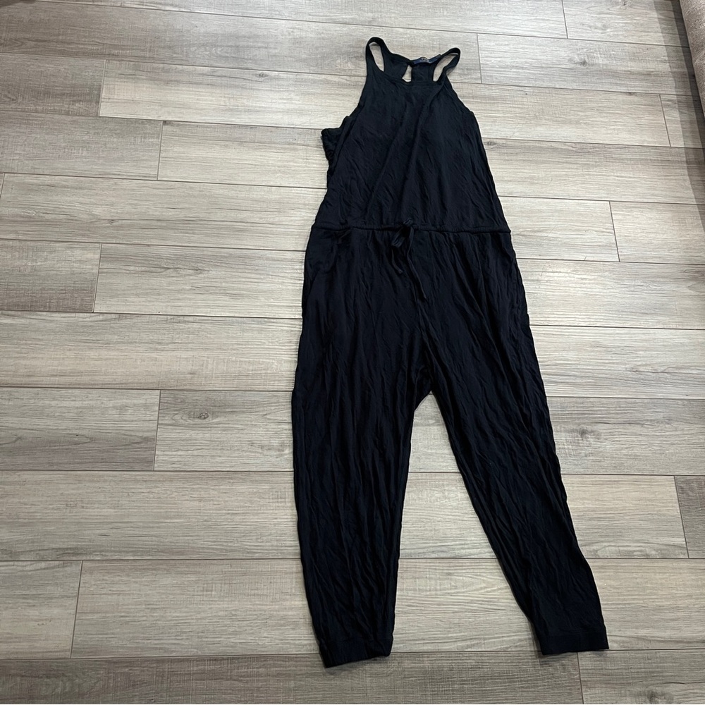 Polo Ralph Lauren Women’s Black Jumpsuit L Chic Elegant Soft Summer Casual Cute